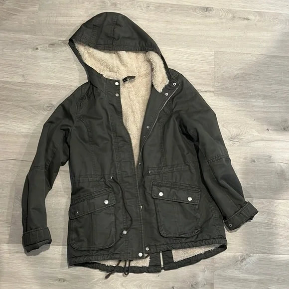 Divided Jackets Coats H M Divided Hooded Fleece Lined Coat